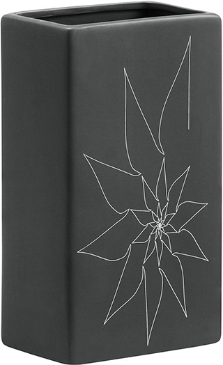 Name:Blithe Rectangular Vase S Gray, Item id:5910_10194 (Medium Image)