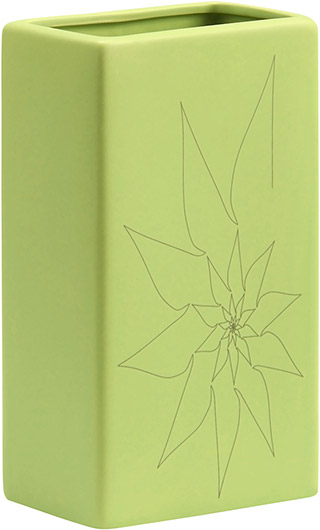 Name:Blithe Rectangular Vase S Green, Item id:5910_10195 (Medium Image)