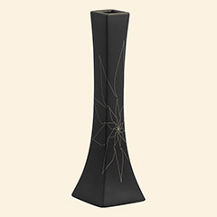 Bethany Long Vase M Black Thumbnail Image