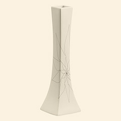 Bethany Long Vase M White Thumbnail Image