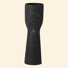 Brittany Chalice Vase M Black Thumbnail Image