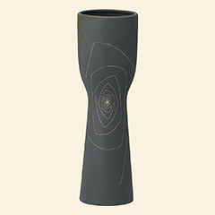 Brittany Chalice Vase M Gray Thumbnail Image