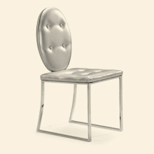 Goth Dining Chair Silver Thumbnail Image