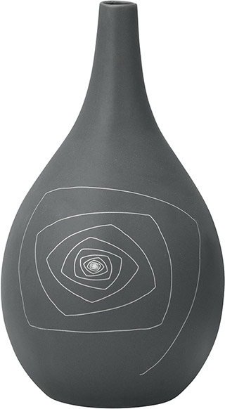 Name:Blaise Round Vase L Gray, Item id:5910_10234 (Medium Image)