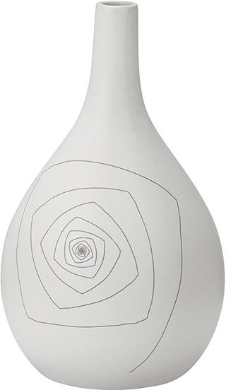 Name:Blaise Round Vase M White, Item id:5910_10237 (Medium Image)