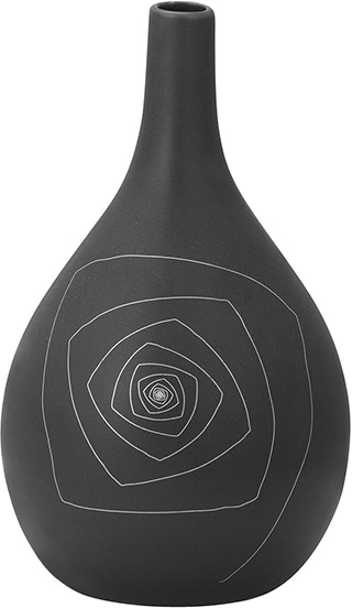 Name:Blaise Round Vase M Gray, Item id:5910_10238 (Medium Image)