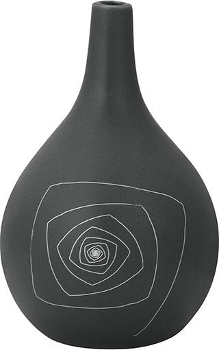 Name:Blaise Round Vase S Gray, Item id:5910_10242 (Medium Image)
