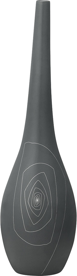 Name:Belinda Round Vase L Gray, Item id:5910_10246 (Medium Image)