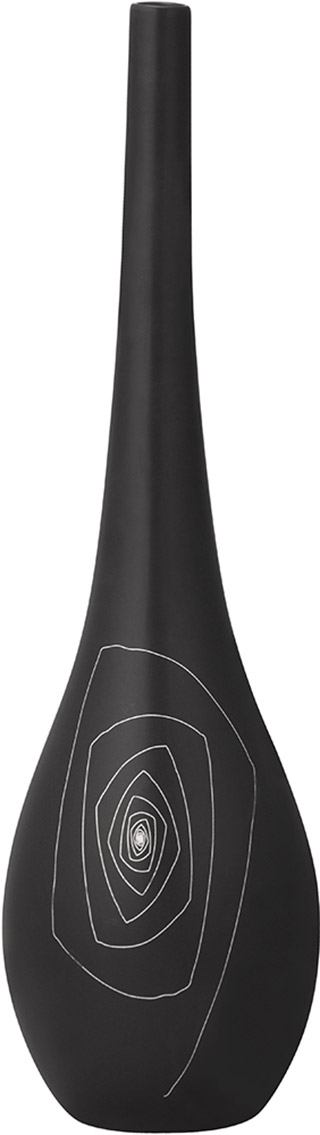 Name:Belinda Round Vase M Black, Item id:5910_10248 (Medium Image)
