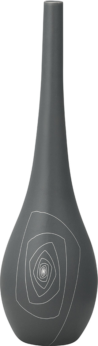 Name:Belinda Round Vase M Gray, Item id:5910_10250 (Medium Image)