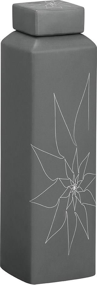 Name:Bonnie Rectangular Vase L Gray, Item id:5910_10258 (Medium Image)