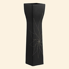 Barbara Vase L Black Thumbnail Image