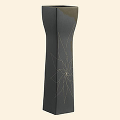 Barbara Vase L Gray Thumbnail Image