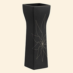 Barbara Vase M Black Thumbnail Image