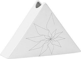 Name:Bridget Triangular Vase L White, Item id:5910_10301 (Medium Image)