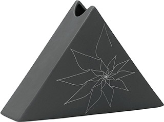Name:Bridget Triangular Vase L Gray, Item id:5910_10302 (Medium Image)