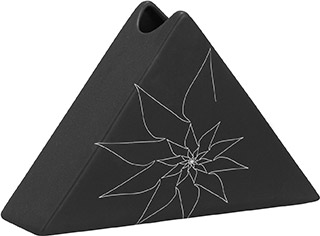 Name:Bridget Triangular Vase S Black, Item id:5910_10304 (Medium Image)