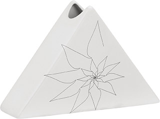 Name:Bridget Triangular Vase S White, Item id:5910_10305 (Medium Image)