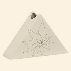 Bridget Triangular Vase S White Thumbnail Image