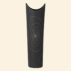 Becky Vase L Black Thumbnail Image