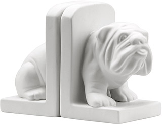 Name:Bulldog Bookend White, Item id:5910_10349 (Medium Image)