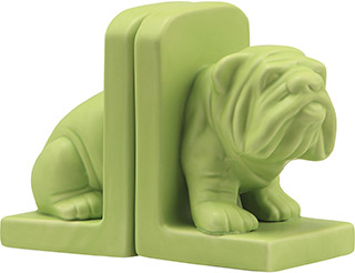 Name:Bulldog Bookend Green, Item id:5910_10350 (Medium Image)