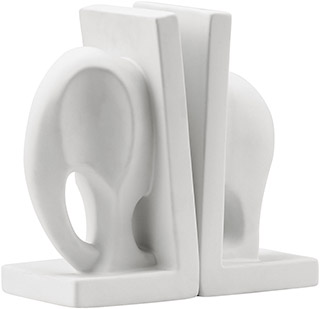 Name:Elefante Bookend White, Item id:5910_10353 (Medium Image)