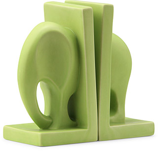 Name:Elefante Bookend Green, Item id:5910_10354 (Medium Image)