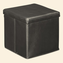 Skammel Storage Ottoman Black Thumbnail Image