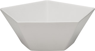 Name:Pentagon Bowl White, Item id:5910_10377 (Medium Image)