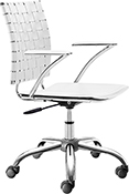 Criss Cross Office Chair White Thumbnail Image