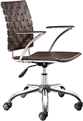 Criss Cross Office Chair Espresso Thumbnail Image