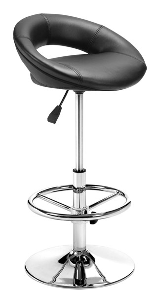 Name:Pluto Barstool Black, Item id:5910_300100 (Medium Image)