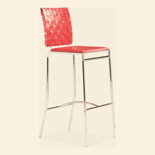 Criss Cross Barstool Red Thumbnail Image