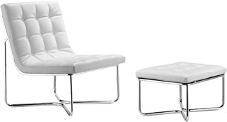 Name:Waltz Chair & ottoman White, Item id:5910_501131 (Medium Image)