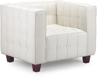 Name:Button Arm Chair White, Item id:5910_900201 (Medium Image)