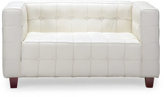 Name:Button Love Seat White, Item id:5910_900211 (Medium Image)