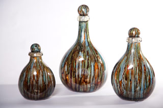 Name:Blue Spring Bottles with Tops Set of 3, Item id:6310_M1-A-1003 (Medium Image)