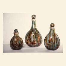 Blue Spring Bottles with Tops Set of 3 Thumbnail Image