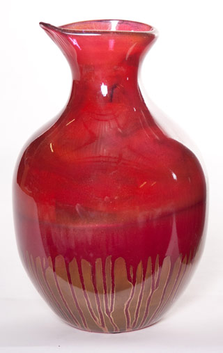 Name:Scarlet Drip Small Urn, Item id:6310_M1-A-1028 (Medium Image)