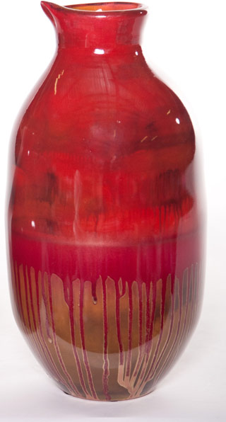 Name:Scarlet Drip Large Urn, Item id:6310_M1-A-1029 (Medium Image)