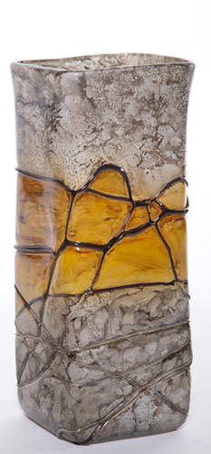 Name:Lemon Twist Large Square Vase, Item id:6310_M1-A-1097 (Medium Image)