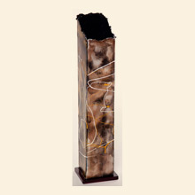 Large Metal Square Slant Vase Thumbnail Image