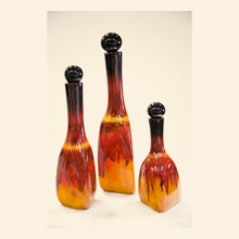 Desert Drip Triangle Bottles with Tops Set of 3 Thumbnail Image