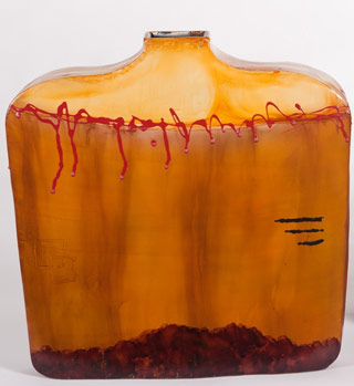 Name:Small Rectangle Metal Vase, Item id:6310_M1-A-1270 (Medium Image)