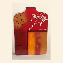 Large Rectangle Metal Vase Thumbnail Image
