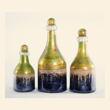 Jade Bottles with Tops Set of 3 Thumbnail Image