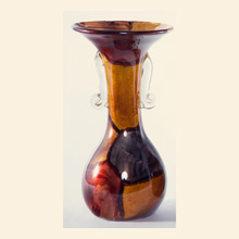 Tortoise Shell Vase with Curled Handles Thumbnail Image
