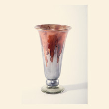 Silver Rave Cone Vase with Glass Base Thumbnail Image