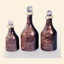 Black Copper Drip Bottles with Tops Set of 3 Thumbnail Image